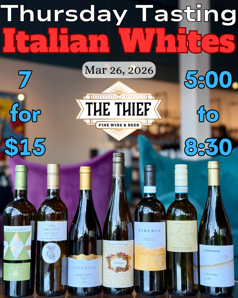 Thursday Tasting — Italian Whites | March 26