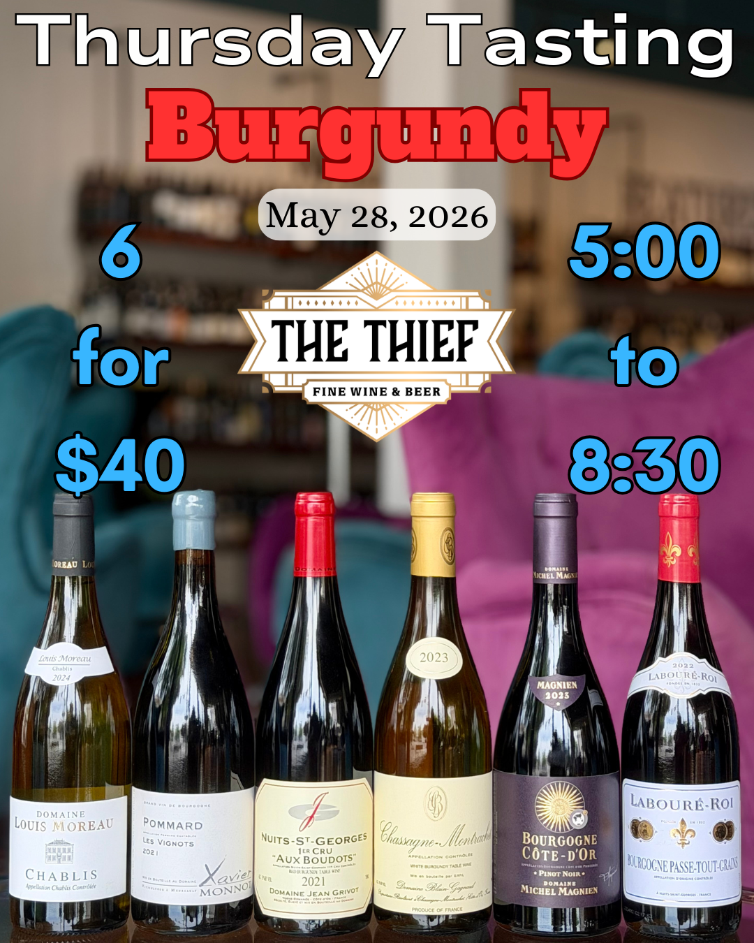 Thursday Tasting — Burgundy | May 28, 2026