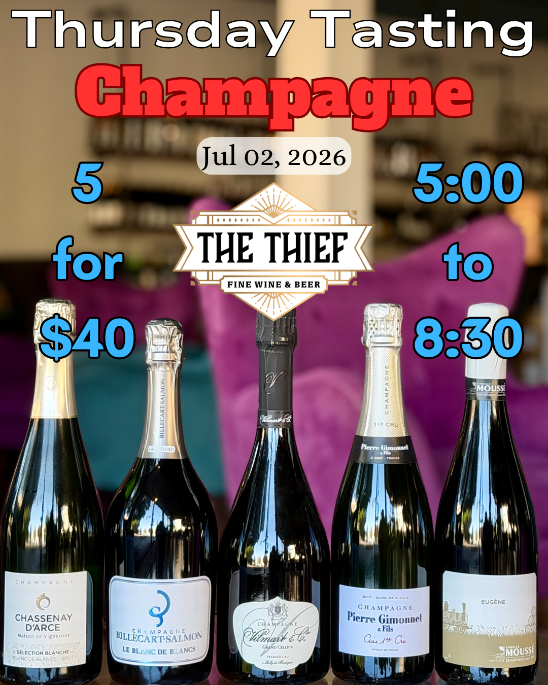 Thursday Tasting — Champagne | July 2, 2026
