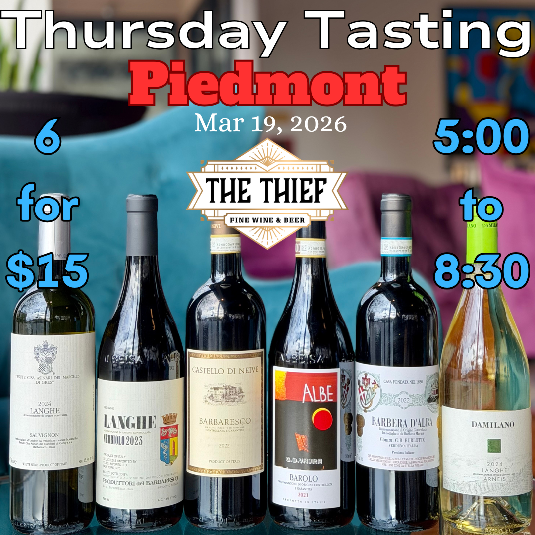 Thursday Tasting — Piedmont | March 19, 2026