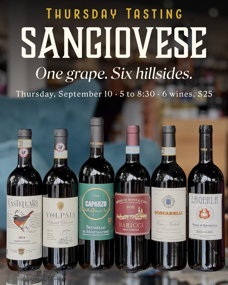 Thursday Tasting — Sangiovese | September 10, 2026