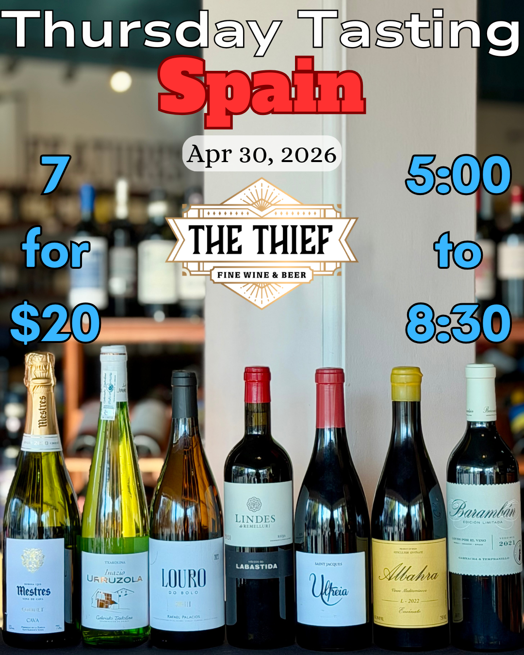Thursday Tasting — Spain | April 30, 2026