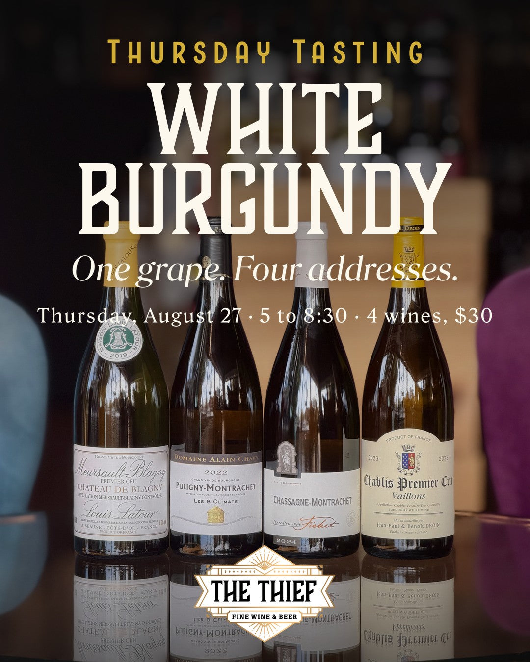 Thursday Tasting — White Burgundy | August 27, 2026