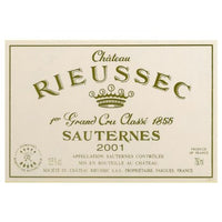 Chateau Rieussec Sauternes 2001 CASE