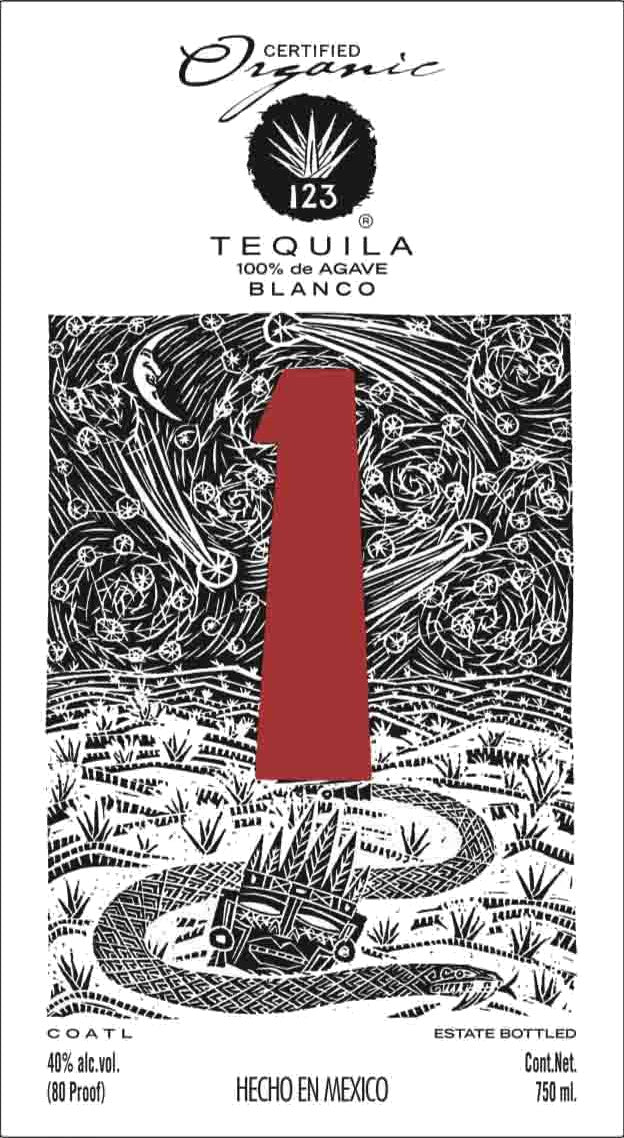 123 Organic Blanco Tequila 750mL