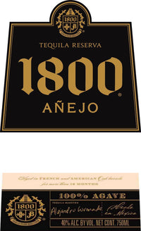 1800 Cristalino Anejo Tequila 750mL