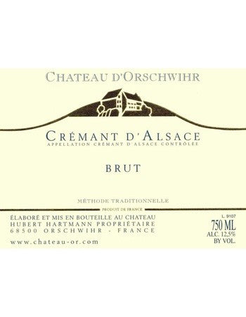 Chateau d'Orschwihr Cremant d'Alsace Brut 2020