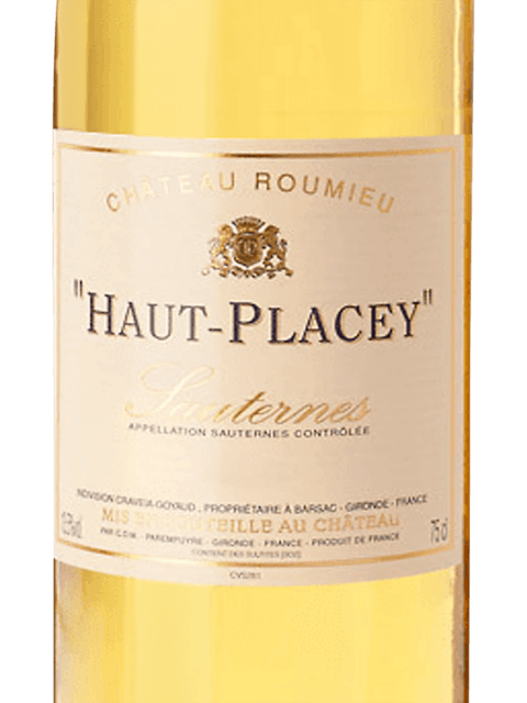 Chateau Roumieu Haut-Placey Sauternes 375ml 2022