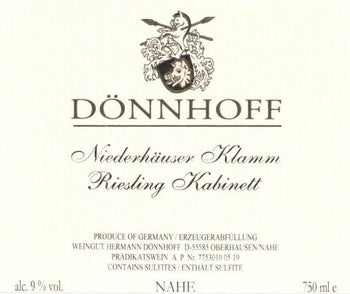 Donnhoff Niederhauser Klamm Riesling Kabinett 2023
