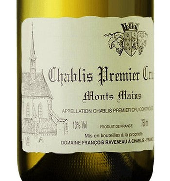 Domaine Francois Raveneau Chablis Monts Mains Premier Cru 2023