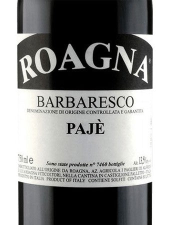 Roagna Barbaresco Paje 2017