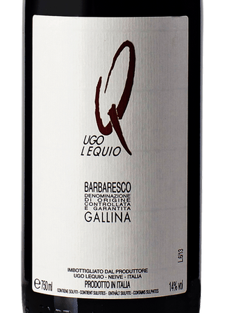 Ugo Lequio Gallina Barbaresco 2014