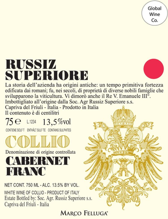 Russiz Superiore Collio Cabernet Franc 2022