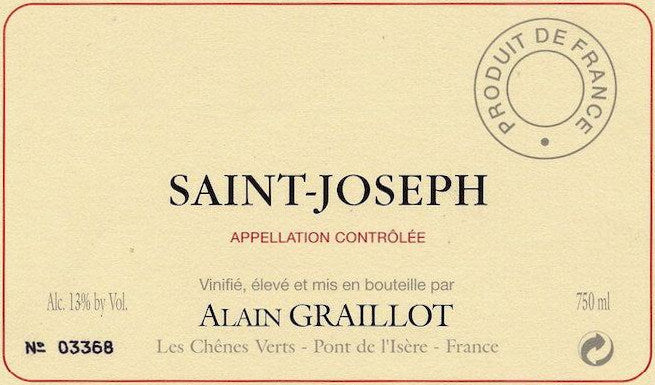 Alain Graillot Saint-Joseph Rouge 2021