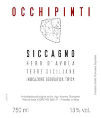 Arianna Occhipinti Siccagno Nero d'Avola 2022