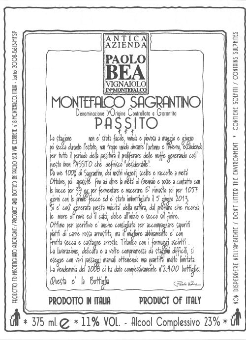 Arnaldo-Caprai Sagrantino di Montefalco Passito 2017