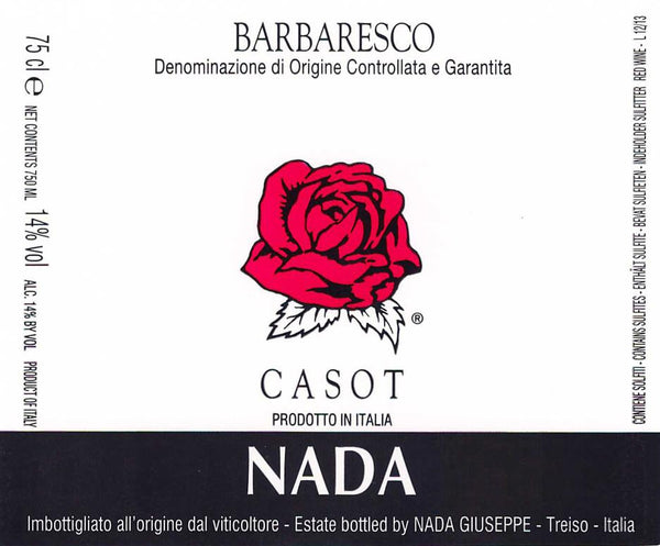 Azienda Vitivinicola Nada Giuseppe Barbaresco Casot 2019
