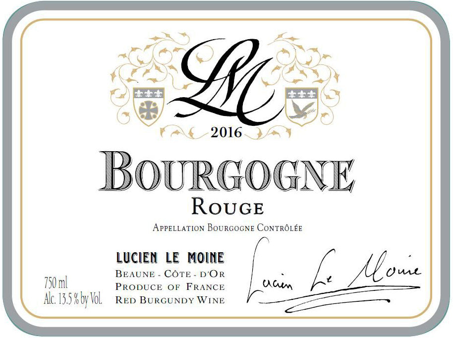 Lucien Le Moine Bourgogne Rouge 2022