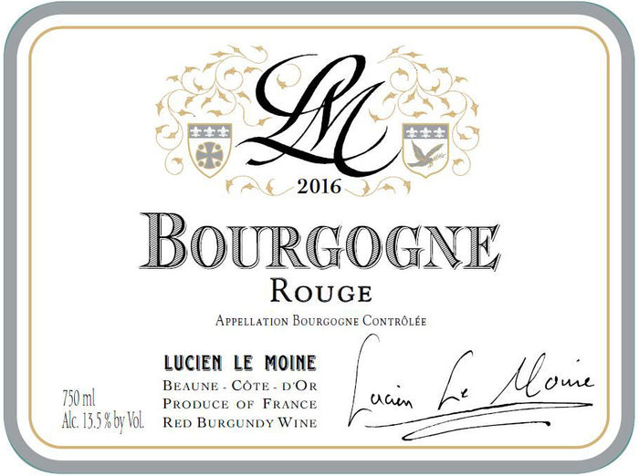 Lucien Le Moine Bourgogne Rouge 2022
