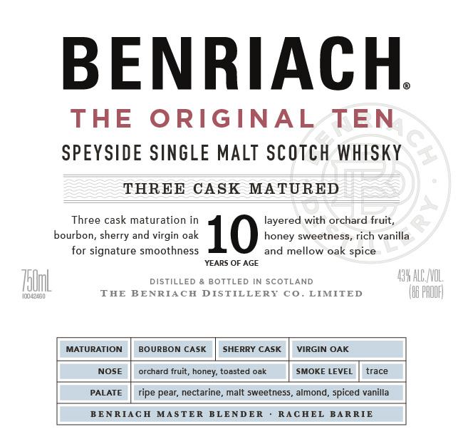 Benriach The Twelve Speyside Single Malt Scotch Whisky 750mL