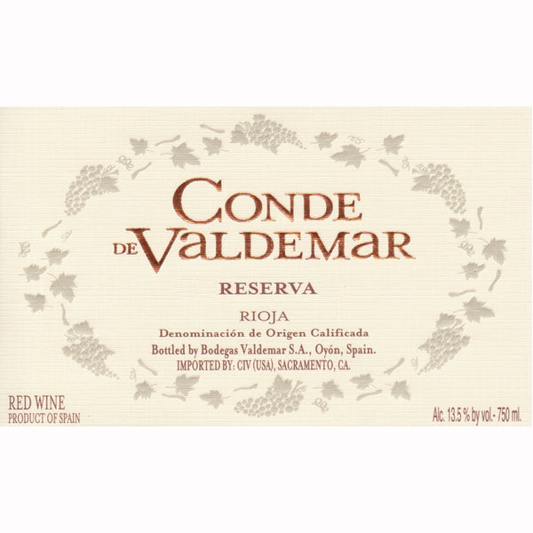 Bodegas Valdemar Conde Valdemar Gran Reserva Rioja 2012