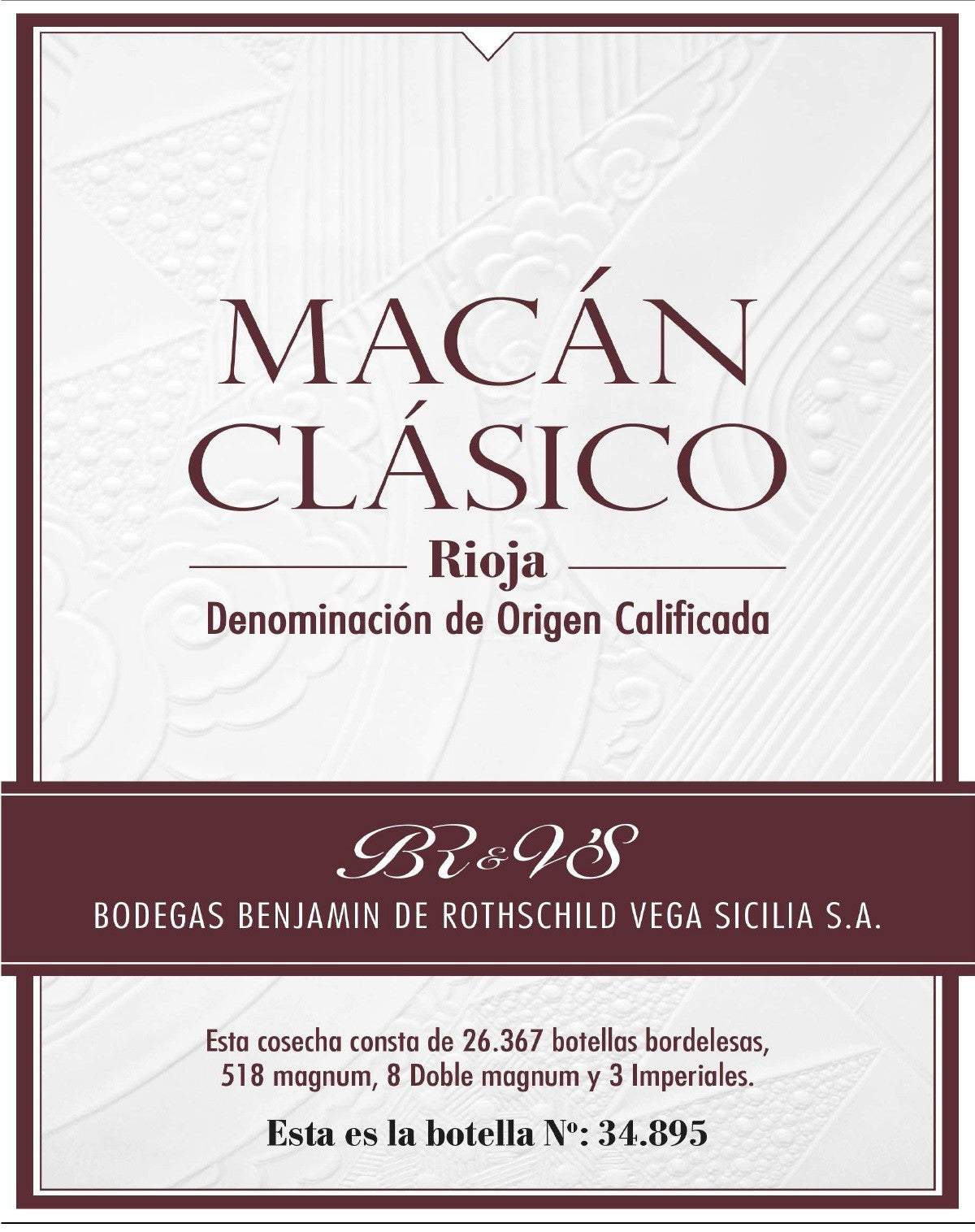 Bodegas Vega Sicilia Valbuena 5 2018