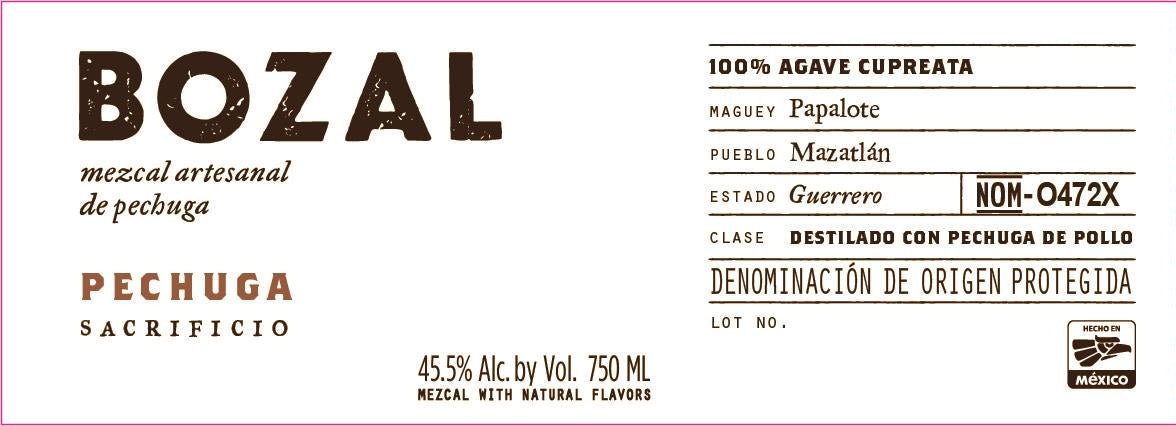 Bozal Borrego Sacrificio Mezcal 750mL