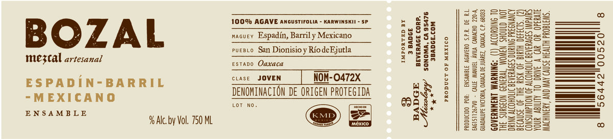 Bozal Tobasiche Mezcal 750mL