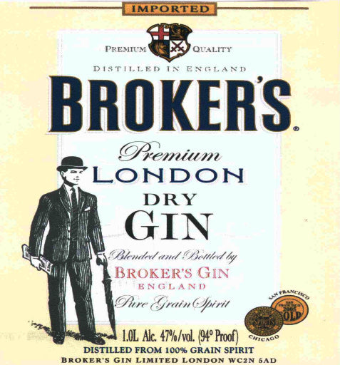 Broker's London Gin 50mL Shooter
