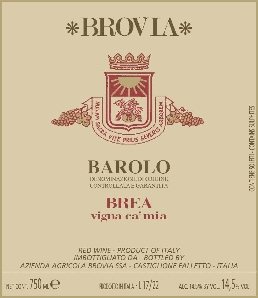 Brovia Barolo Brea Vigna Ca' Mia 2018