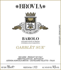 Brovia Barolo Garblet Sue 2018