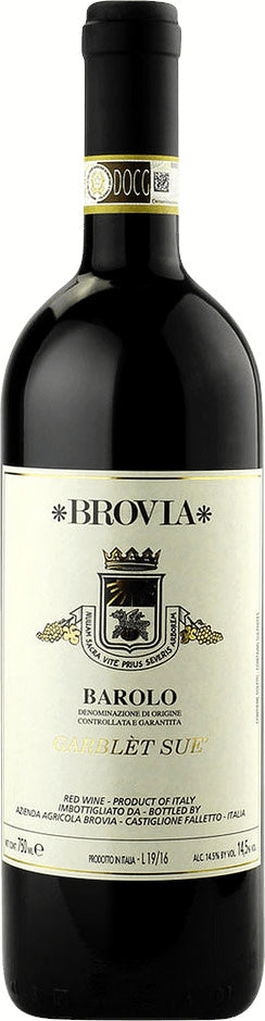 Brovia Barolo Garblet Sue 2018