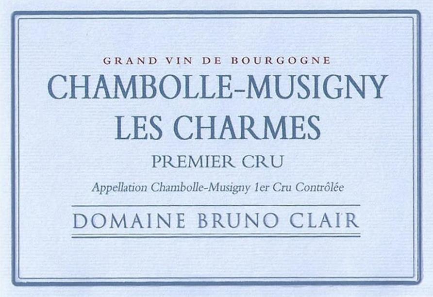Bruno Clair Chambolle-Musigny 1er Cru Les Charmes 2022
