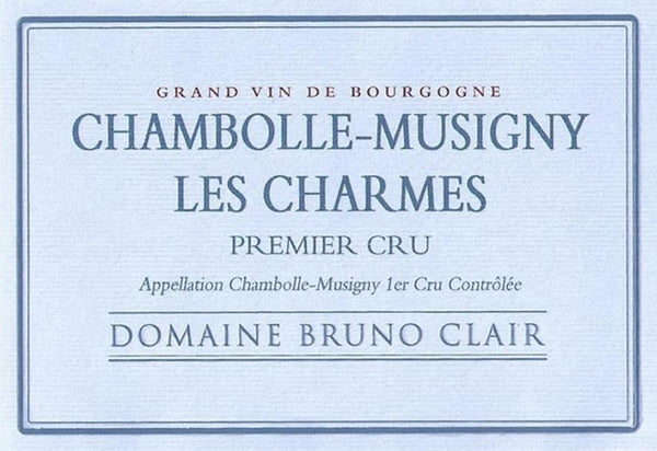 Bruno Clair Chambolle-Musigny 1er Cru Les Charmes 2022