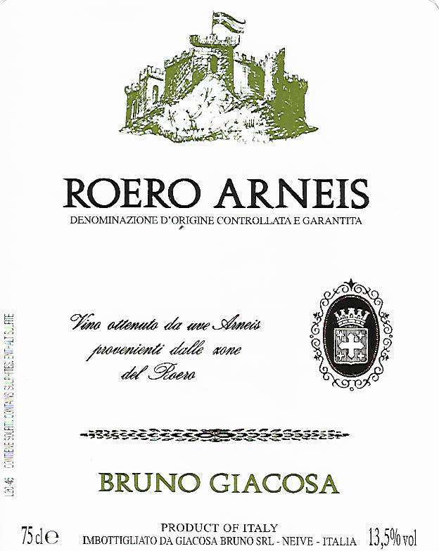 Bruno Giacosa Roero DOCG Arneis 2019