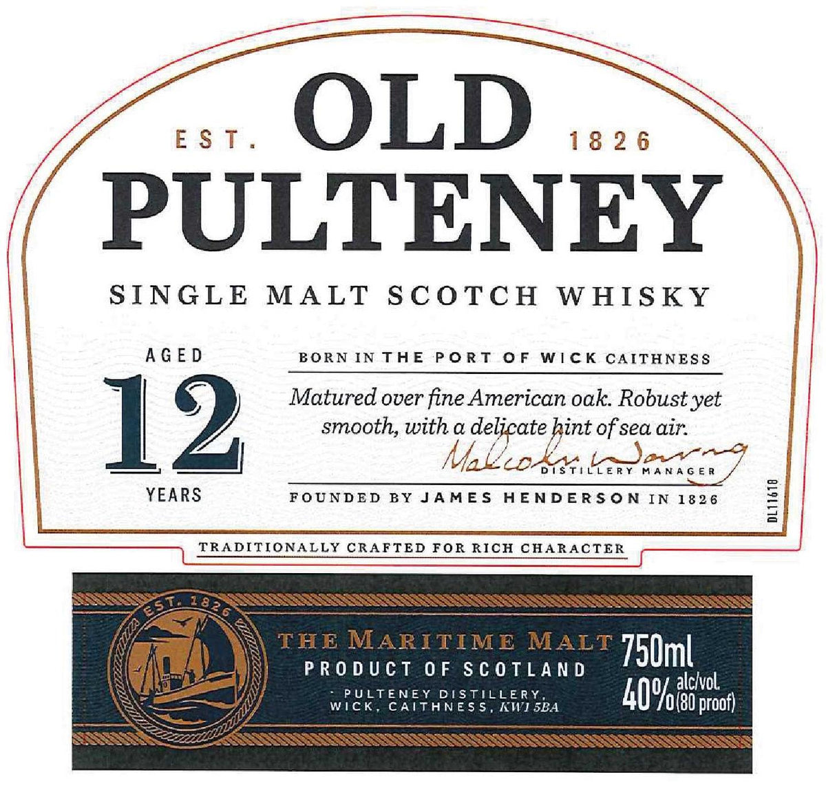 Bunnahabhain 12 Year Old Single Malt Scotch Whisky 750mL