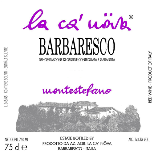 La Ca' Nova Montestefano Barbaresco 2016