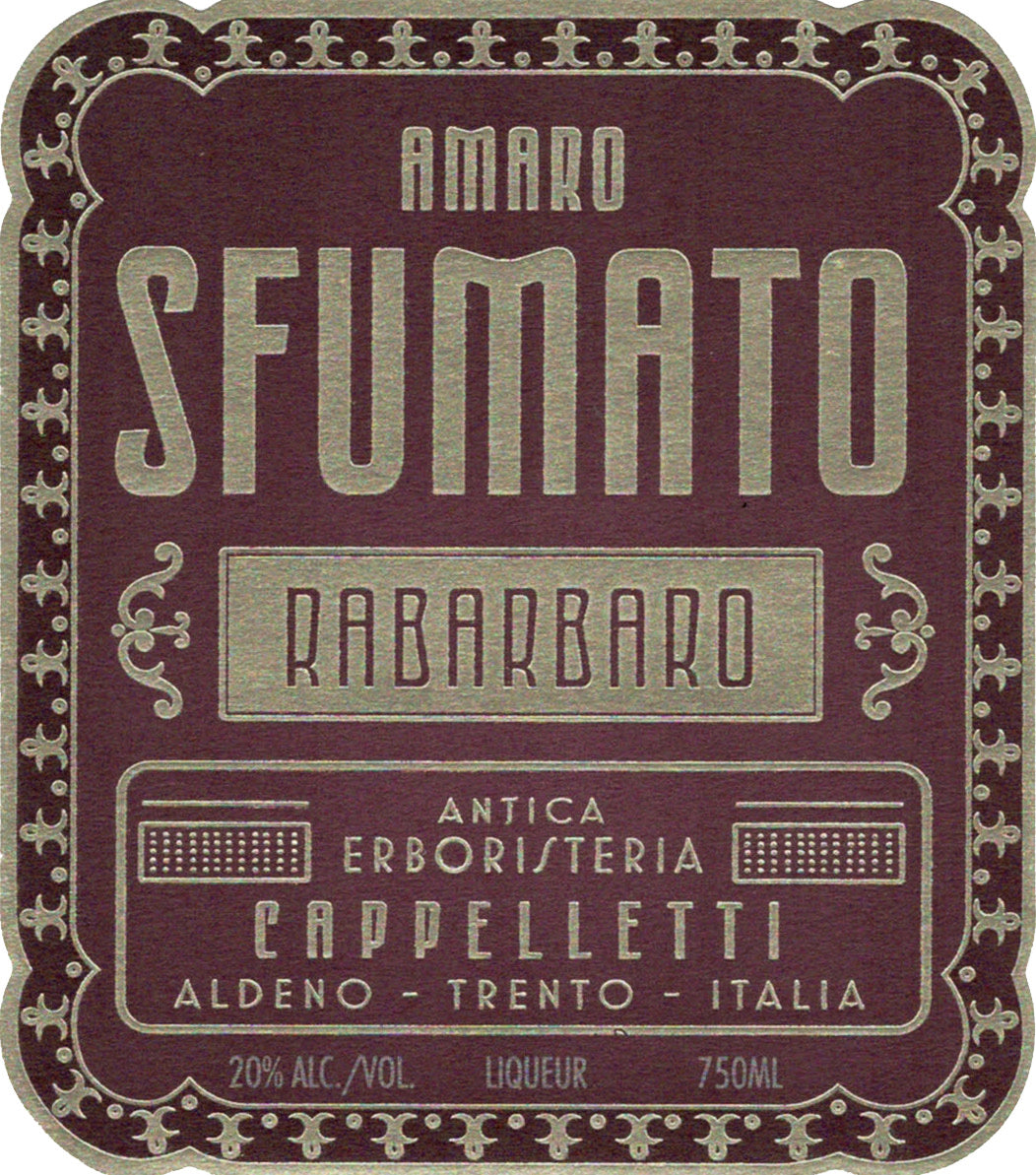 Cappelletti Amaro Rabarbaro Sfumato 750mL