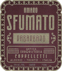 Cappelletti Amaro Rabarbaro Sfumato 750mL