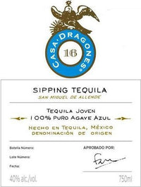 Casa Dragones Blanco Tequila 750mL