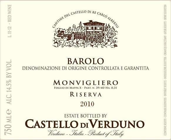 Castello di Verduno Barolo Monvigliero Riserva 2017