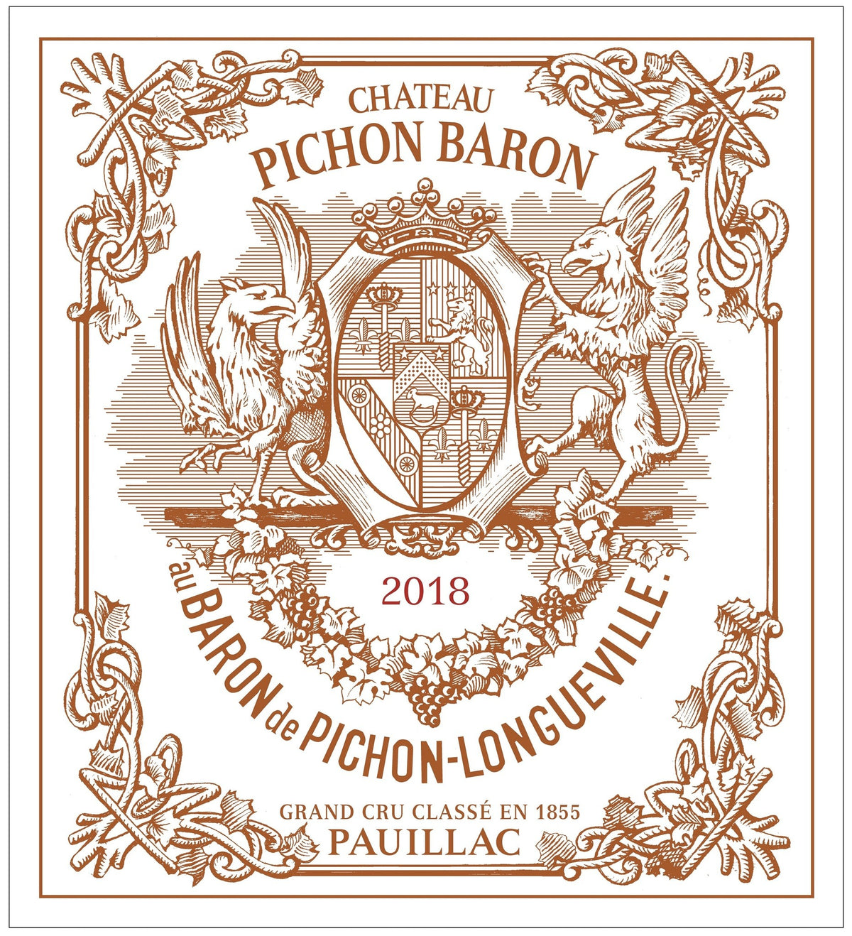 Chateau Pichon-Longueville au Baron de Pichon-Longueville 2018