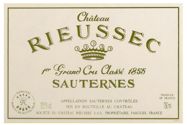 Chateau Rieussec Sauternes 2001 CASE