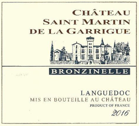 Chateau Saint Martin De La Garrigue Bronzinelle 2019