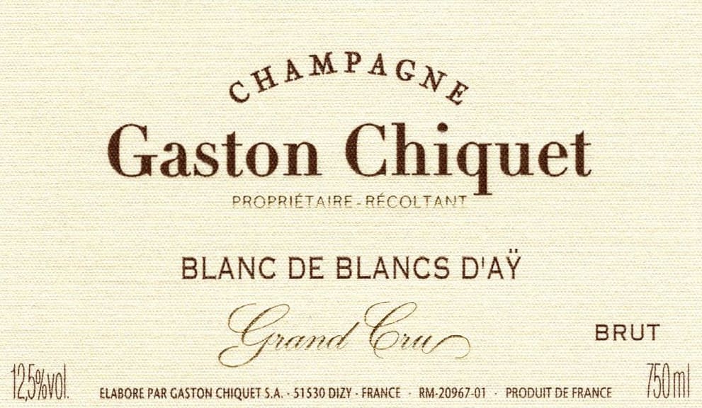 Gaston Chiquet Blanc de Blancs D'Ay Grand Cru NV