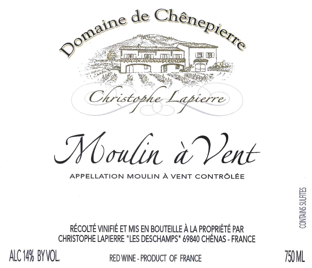 Christophe Lapierre Domaine de Chenepierre Moulin-a-Vent 2021