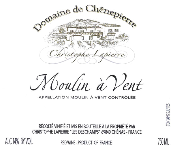 Christophe Lapierre Domaine de Chenepierre Moulin-a-Vent 2021