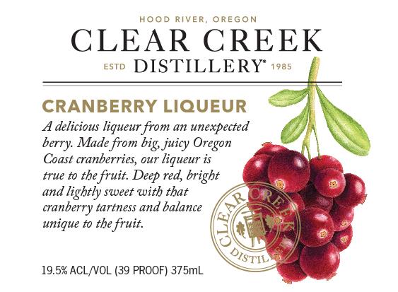 Clear Creek Cranberry Liqueur 375ML