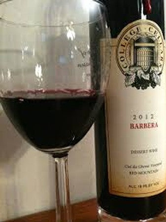College Cellars Barbera Dessert Wine 2013