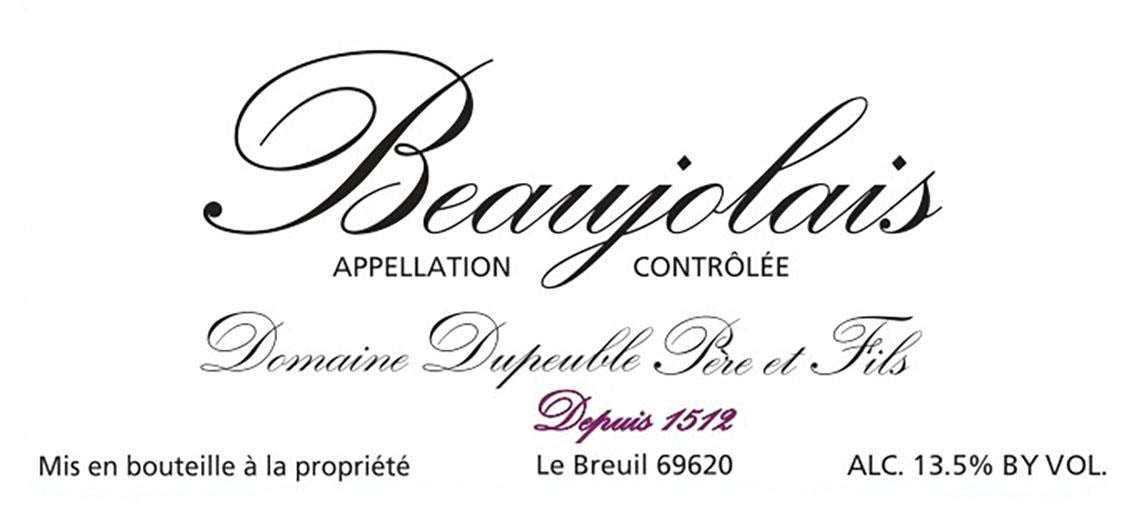 Domaine Dupeuble Beaujolais Nouveau 2024